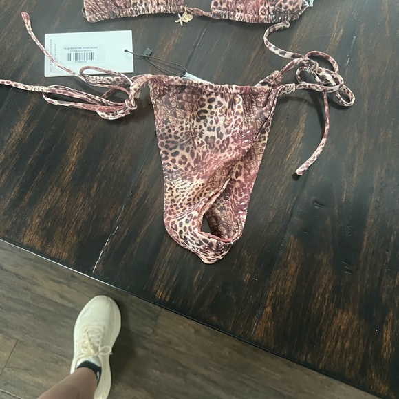 Leopard Print Triangle Bikini Set - Picture 5 of 7